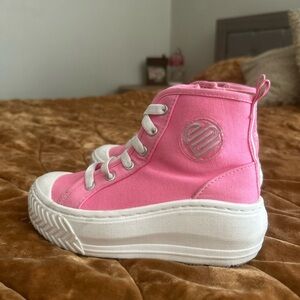 Justice Stylish Pink High-Top Kids Shoes